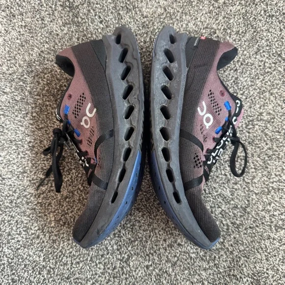 On Cloudstratus Men’s Running Shoes Size 9.5 Black Purple - Read - Picture 5 of 8